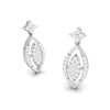 Jewelove™ Earrings Designer Platinum Earrings with Diamonds for Women JL PT E N-22