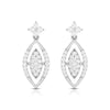 Jewelove™ Earrings SI IJ Designer Platinum Earrings with Diamonds for Women JL PT E N-22