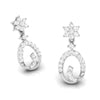 Jewelove™ Earrings Designer Platinum Earrings with Diamonds for Women JL PT E N-29