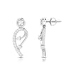 Jewelove™ Earrings Designer Platinum Earrings with Diamonds for Women JL PT E N-30
