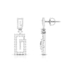 Jewelove™ Earrings Designer Platinum Earrings with Diamonds for Women JL PT E N-31
