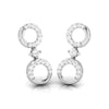 Jewelove™ Earrings Designer Platinum Earrings with Diamonds for Women JL PT E N-36