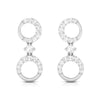Jewelove™ Earrings SI IJ Designer Platinum Earrings with Diamonds for Women JL PT E N-36