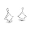 Jewelove™ Earrings Designer Platinum Earrings with Diamonds for Women JL PT E N-45