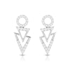 Jewelove™ Earrings SI IJ Designer Platinum Earrings with Diamonds for Women JL PT E N-46