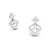 Jewelove™ Earrings Designer Platinum Earrings with Diamonds for Women JL PT E N-48