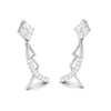 Jewelove™ Earrings Designer Platinum Earrings with Diamonds for Women JL PT E N-49
