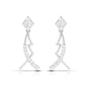 Jewelove™ Earrings SI IJ Designer Platinum Earrings with Diamonds for Women JL PT E N-49