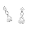 Jewelove™ Earrings Designer Platinum Earrings with Diamonds for Women JL PT E N-50