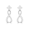 Jewelove™ Earrings SI IJ Designer Platinum Earrings with Diamonds for Women JL PT E N-50