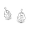 Jewelove™ Earrings Designer Platinum Earrings with Diamonds for Women JL PT E NK-53