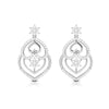 Jewelove™ Earrings SI IJ Designer Platinum Earrings with Diamonds for Women JL PT E NK-53