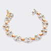 Jewelove™ Bangles & Bracelets Designer Platinum & Gold Bracelet JL PTB 697