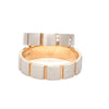 Jewelove™ Rings Designer Platinum & Gold Fusion Couple Rings with Diamond JL PT 1112