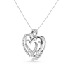 Jewelove™ Pendants Designer Platinum Heart Diamond Pendant for Women JL PT P LC930