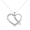 Jewelove™ Pendants Designer Platinum Heart Diamond Pendant for Women JL PT P LC935