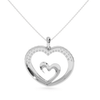 Jewelove™ Pendants Designer Platinum Heart Diamond Pendant for Women JL PT P LC936