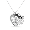 Jewelove™ Pendants Designer Platinum Heart Diamond Pendant for Women JL PT P LC943