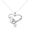Jewelove™ Pendants Designer Platinum Heart Diamond Pendant for Women JL PT P LC946