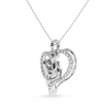 Jewelove™ Pendants Designer Platinum Heart Diamond Pendant for Women JL PT P LC948