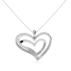 Jewelove™ Pendants Designer Platinum Heart Diamond Pendant for Women JL PT P LC949