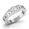 Jewelove™ Rings SI IJ / Women's Band only Designer Platinum Heart Diamond Ring for Women JL PT R 8181