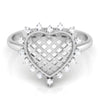 Jewelove™ Rings Designer Platinum Heart Diamond Ring for Women JL PT R 8207