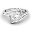 Jewelove™ Rings Designer Platinum Heart Diamond Ring JL PT R 8149
