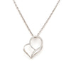 Jewelove™ Pendants Designer Platinum Heart Pendant with Diamonds JL PT P 8095