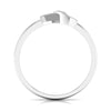 Jewelove™ Rings Women's Band only Designer Platinum Heart Ring for Women JL PT R 8175