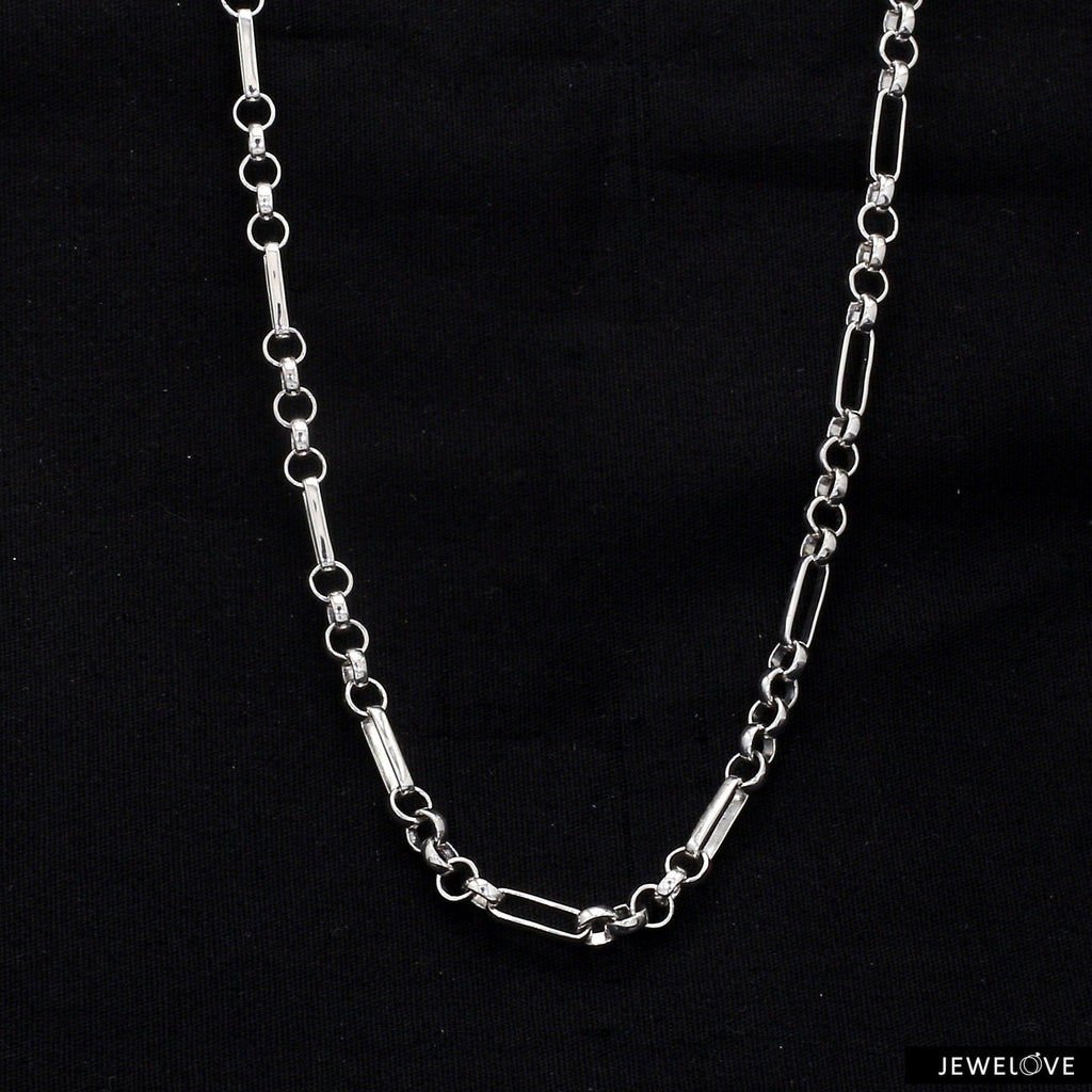 Jewelove™ Chains Designer Platinum Links Chain for Men JL PT CH 1180