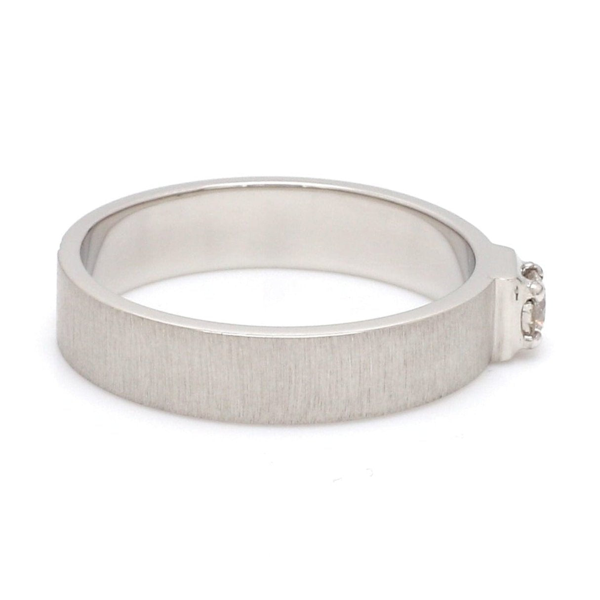 Jewelove™ Rings Designer Platinum Love Band Diamonds JL PT 1060