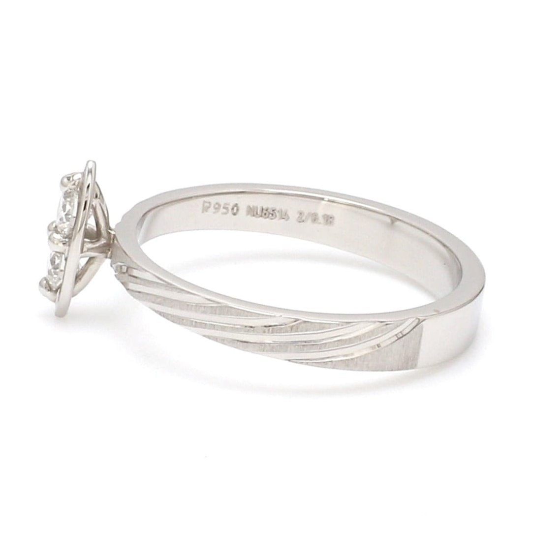 Jewelove™ Rings Designer Platinum Love Band Diamonds JL PT 1060