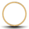 Circle View of Designer Platinum Love Bands with a Yellow Gold Edge JL PT 642