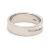 Jewelove™ Rings Women's Band only / SI IJ Designer Platinum Love Bands with Diamonds JL PT 597-A