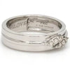Side View of Designer Platinum Love Bands with Diamonds Ring for Women SJ PTO 238