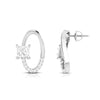 Jewelove™ Pendants & Earrings Designer Platinum Princes Cut Solitaire Pendant Set for Women JL PT PE 82F