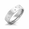 Jewelove™ Rings Men's Band only / SI IJ Designer Platinum  Princess Diamond Cut Couple Ring JL PT CB 87