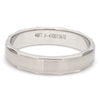 Jewelove™ Rings Men's Band only Designer Platinum Ring for Men with Cut Edges JL PT 682
