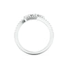 Jewelove™ Rings Designer Platinum Ring with Diamonds for Women JL PT 974
