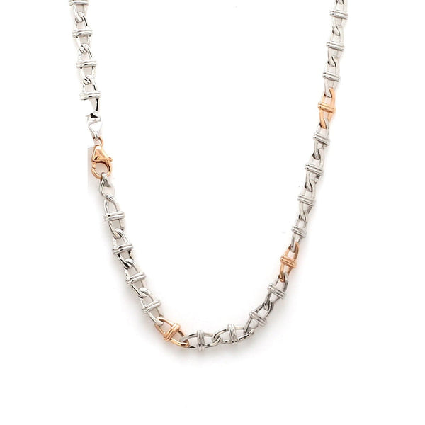 Jewelove™ Chains Designer Platinum & Rose Gold Chain for Men JL PT CH 1105