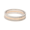 Side View of Designer Platinum & Rose Gold Ring for Men JL PT 1128