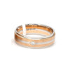 Jewelove™ Rings Women's Band only / SI IJ Designer Platinum Rose Gold Couple Rings with Diamonds JL PT 1134
