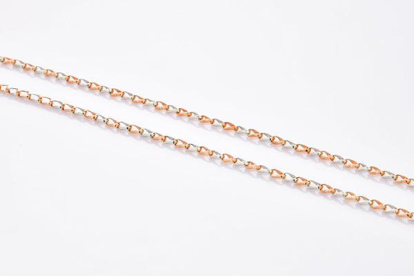 Jewelove™ Chains Designer Platinum Rose Gold Linked Chain JL PT CH 899