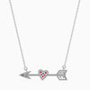 Jewelove™ Pendants Designer Platinum Ruby Pendant with Diamond for Women JL PT P 18010