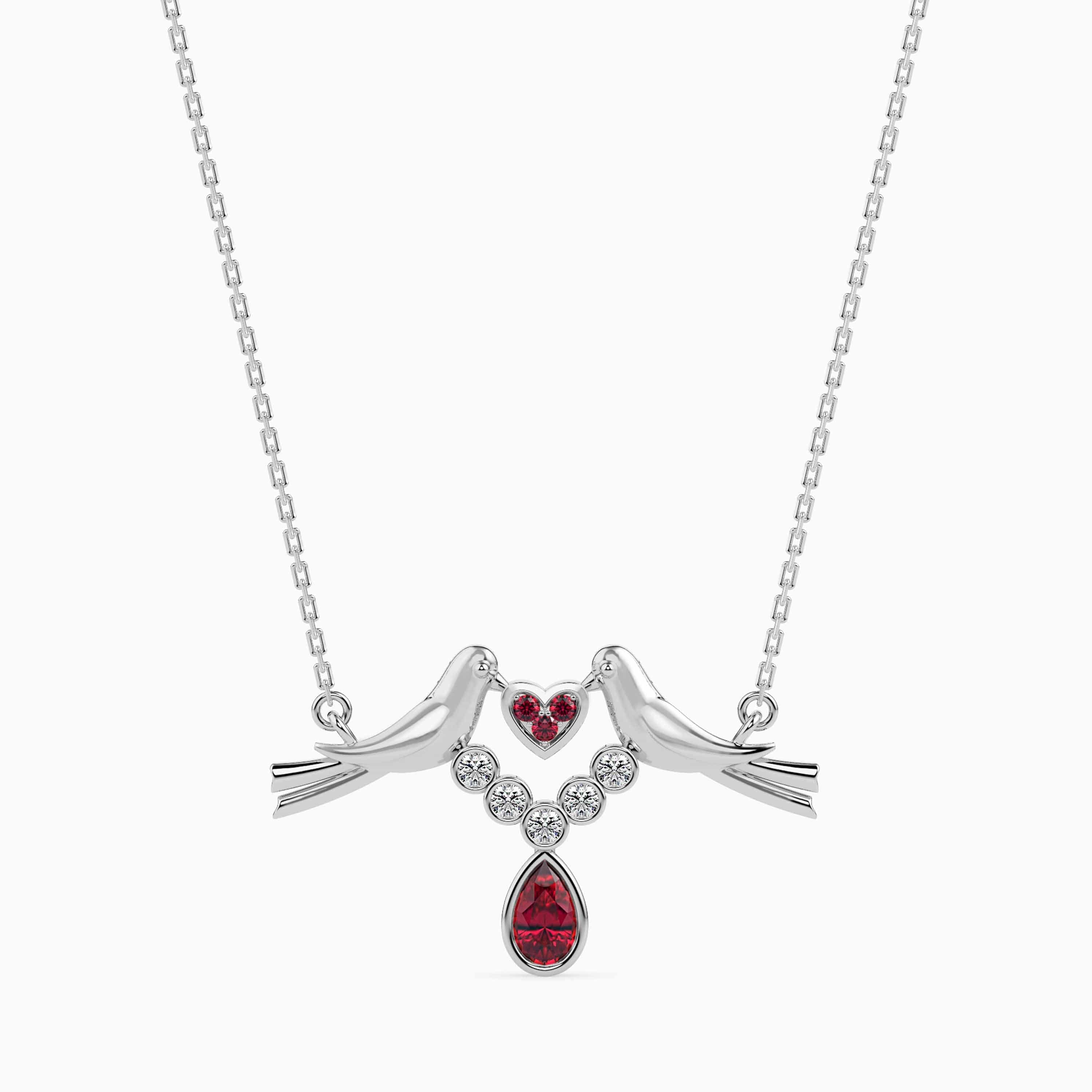 Buy Hook Style Ruby Pendant | kasturidiamond