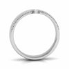 Jewelove™ Rings Designer Platinum Single Diamond Couple Ring JL PT CB 104