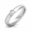 Jewelove™ Rings Designer Platinum Single Diamond Couple Ring JL PT CB 104