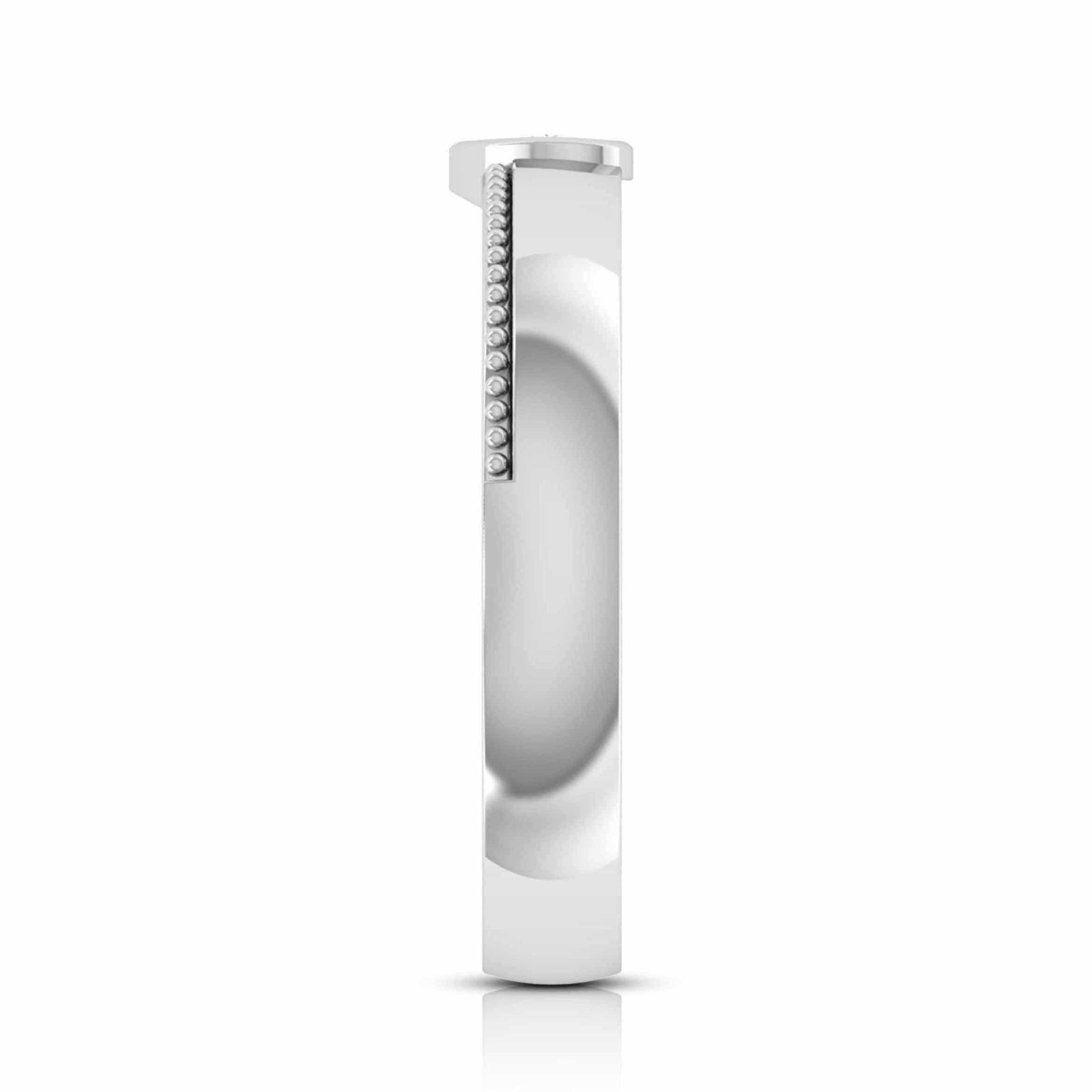 Jewelove™ Rings Designer Platinum Single Diamond Couple Ring JL PT CB 104