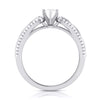 Jewelove™ Rings Designer Platinum Solitaire Engagement Ring with Infinity Shank for Women JL PT R-16
